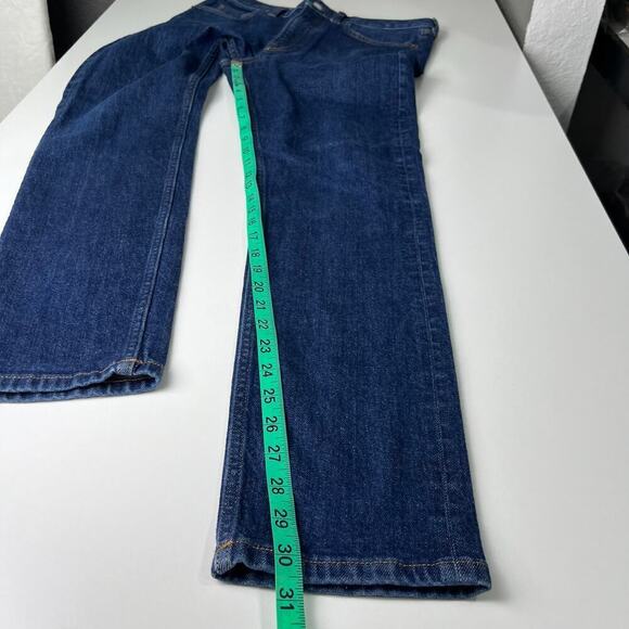 Everlane Jeans Mens 31x32 measures to 32x30.5 Selvedge Slim Fit Blue‎ Denim - Picture 11 of 13